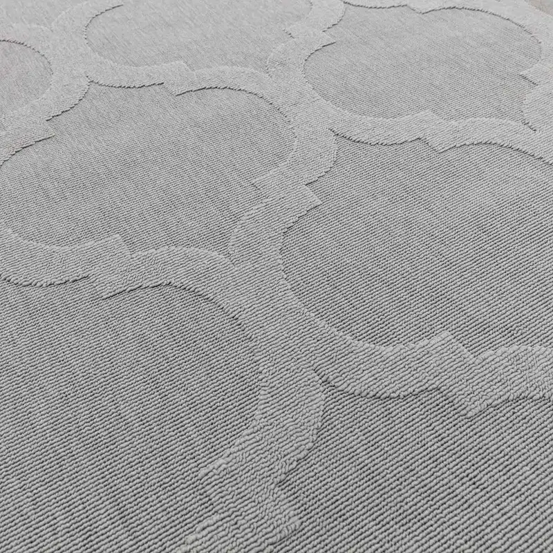 Antibes AN01 Grey Trellis Rug - Image 4