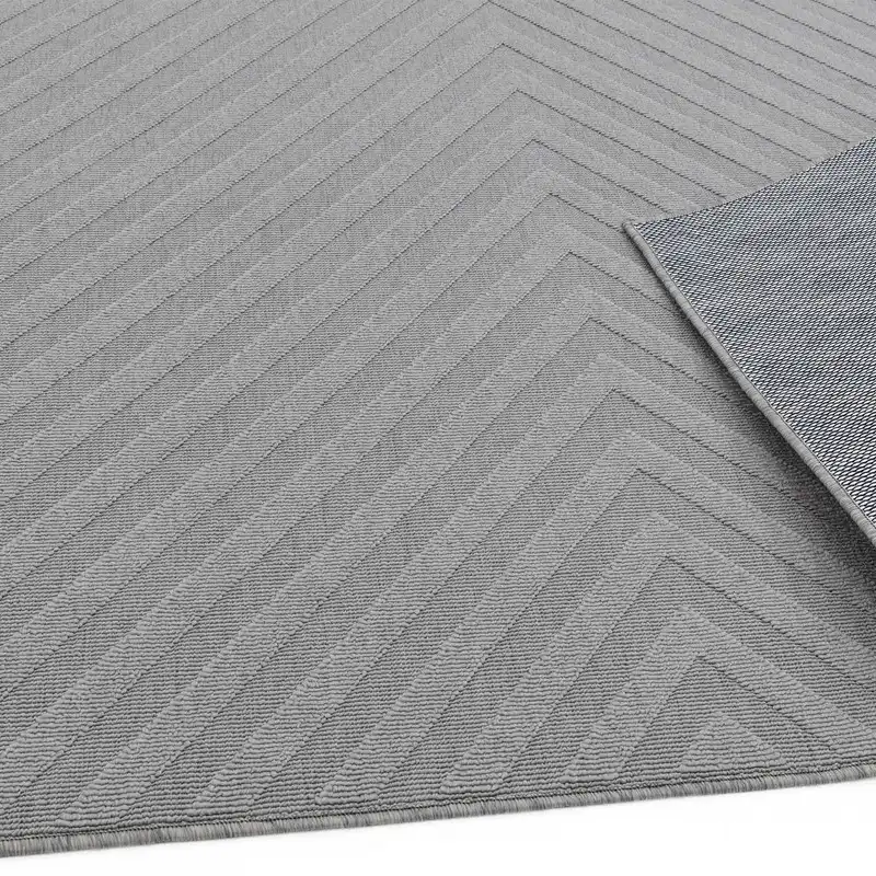 Antibes AN07 Light Grey Arrow Rug - Image 3