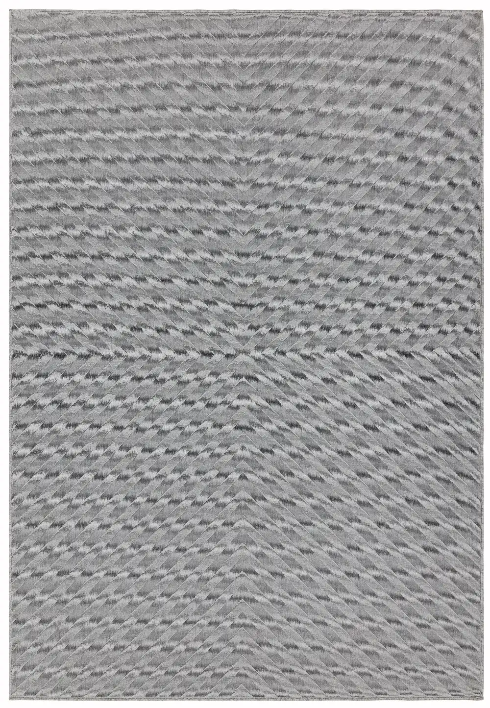 Antibes AN07 Light Grey Arrow Rug - Image 5