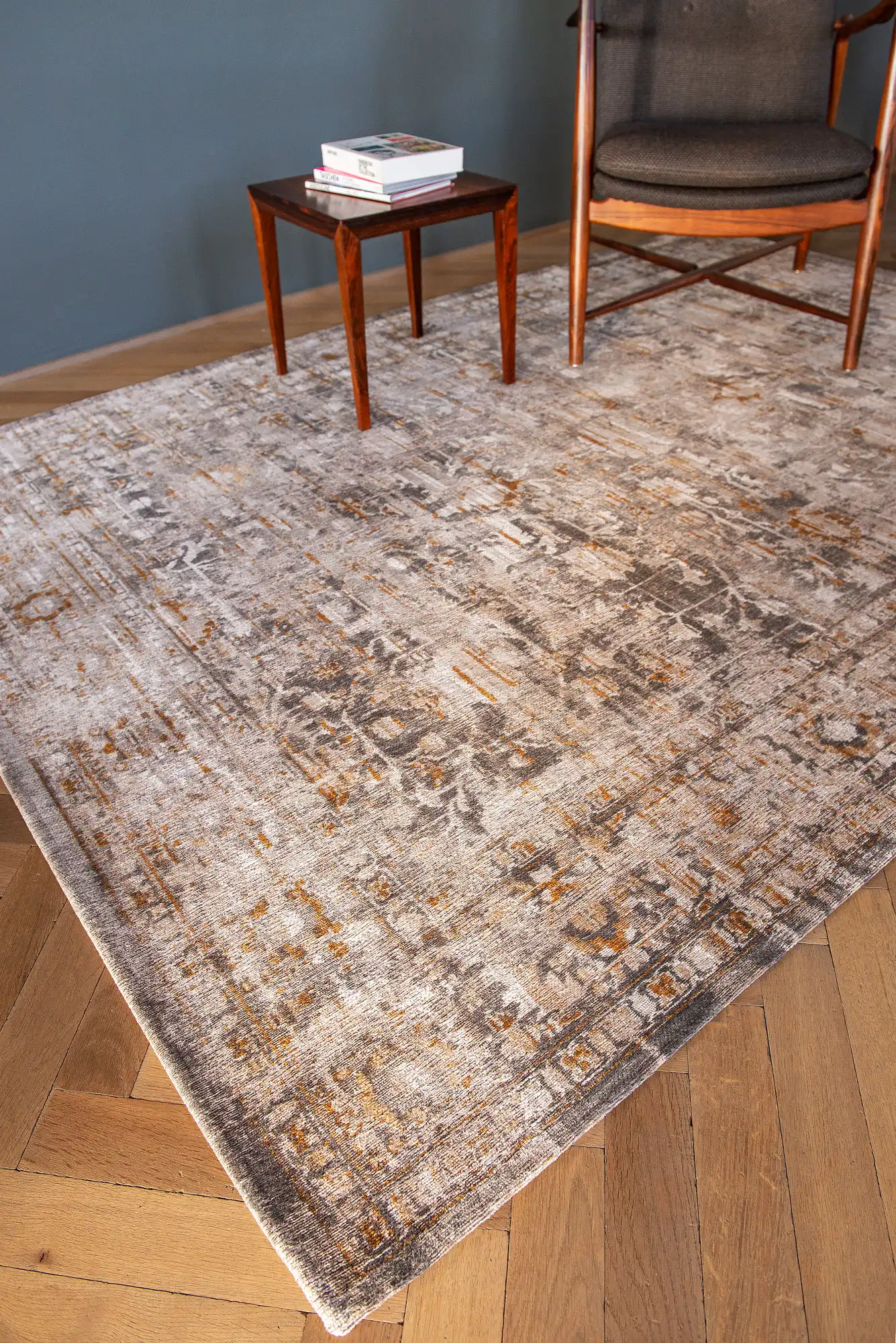 Antiquarian 8884 USHAK SULEIMANGREY Washable Rug - Image 6