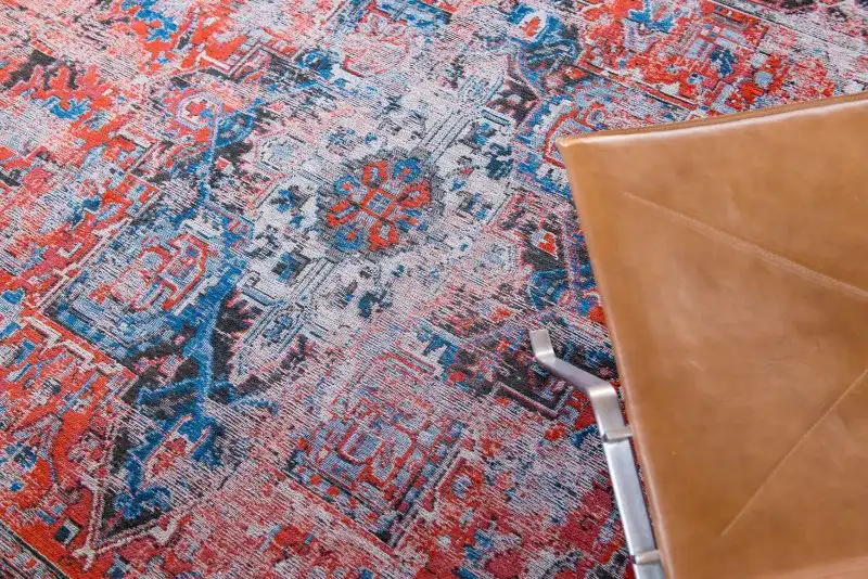 Antiquarian Heriz 8703 Classic Brick Washable Rug - Image 3