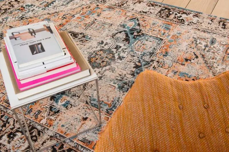 Antiquarian Heriz 8705 Seray Orange Washable Rug - Image 3