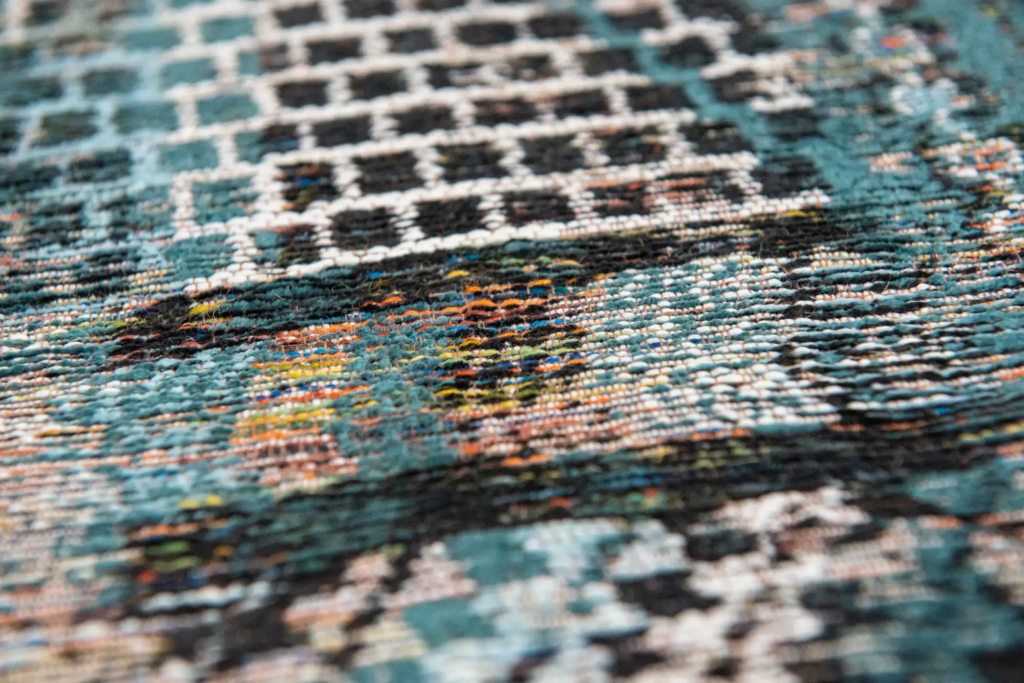 Antiquarian 9110 Zemmuri Blue Washable Rug - Image 3