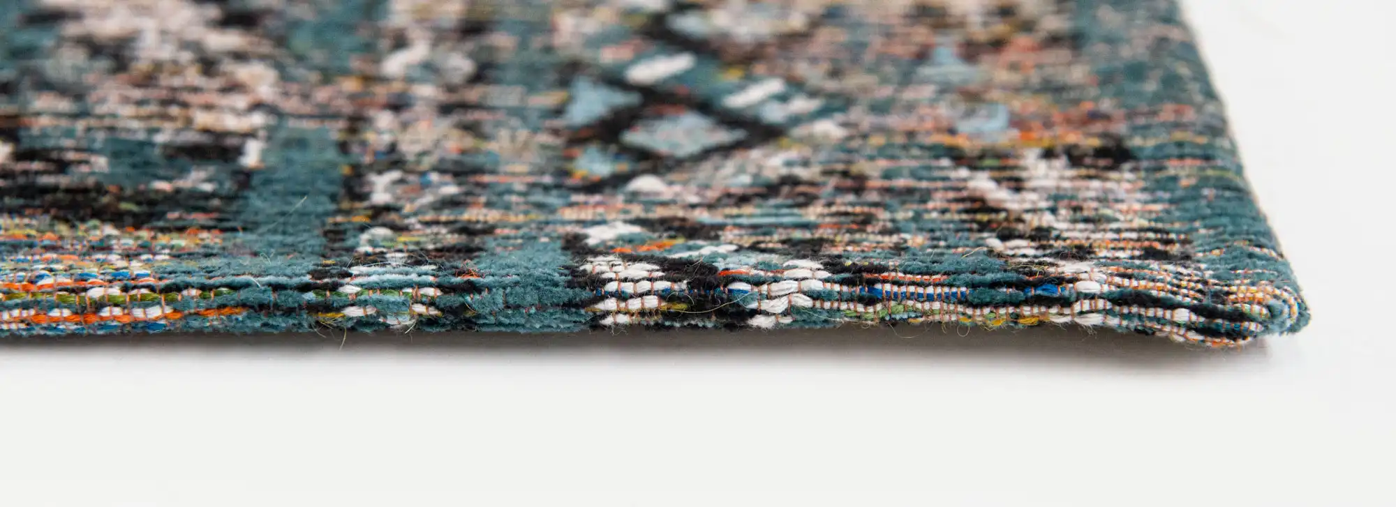 Antiquarian 9110 Zemmuri Blue Washable Rug - Image 4