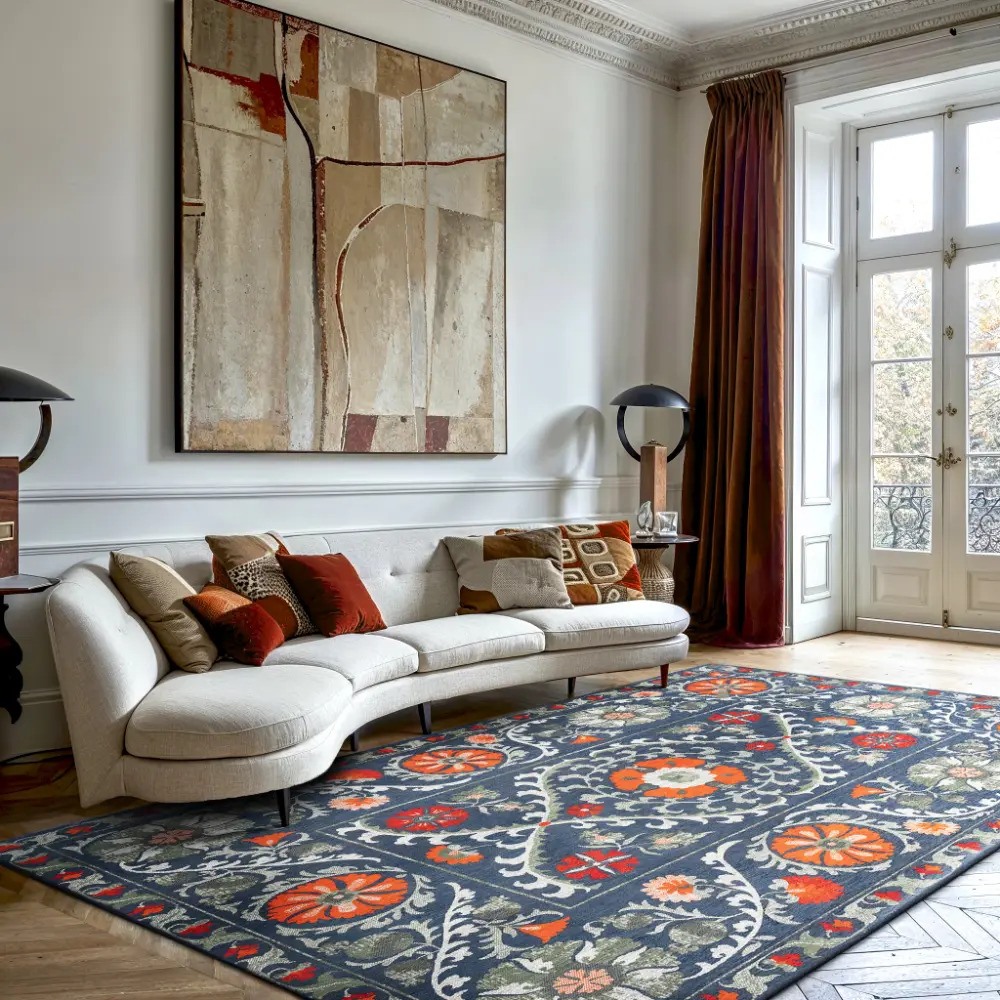 Antiquarian Suzani Nordic 9730Washable Rug