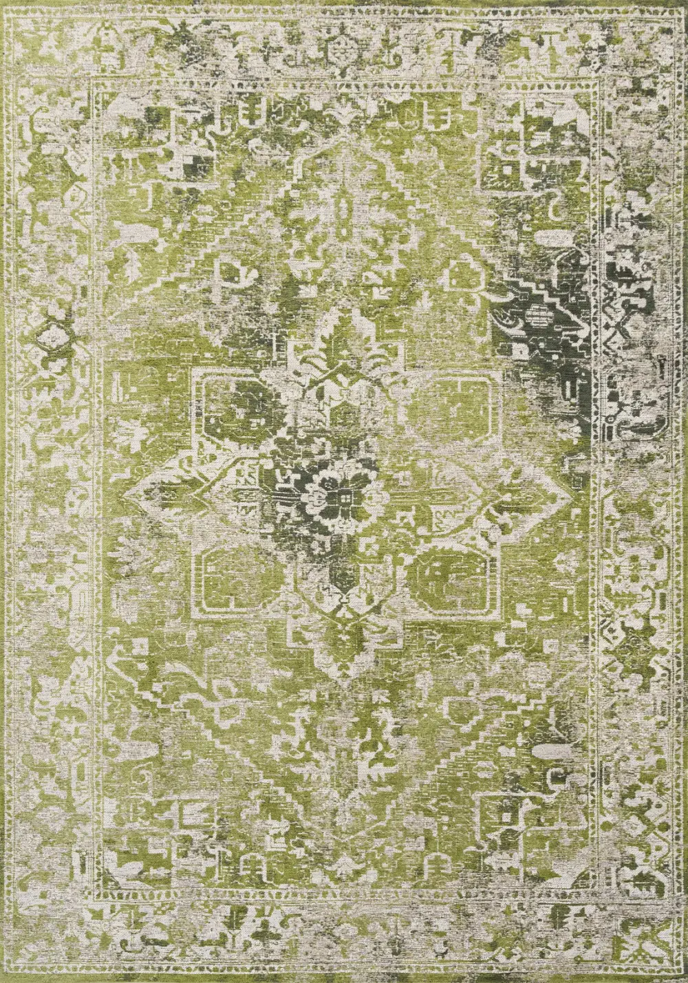 Antiquarian Tabriz Olive Wood 9645Washable Rug - Image 5