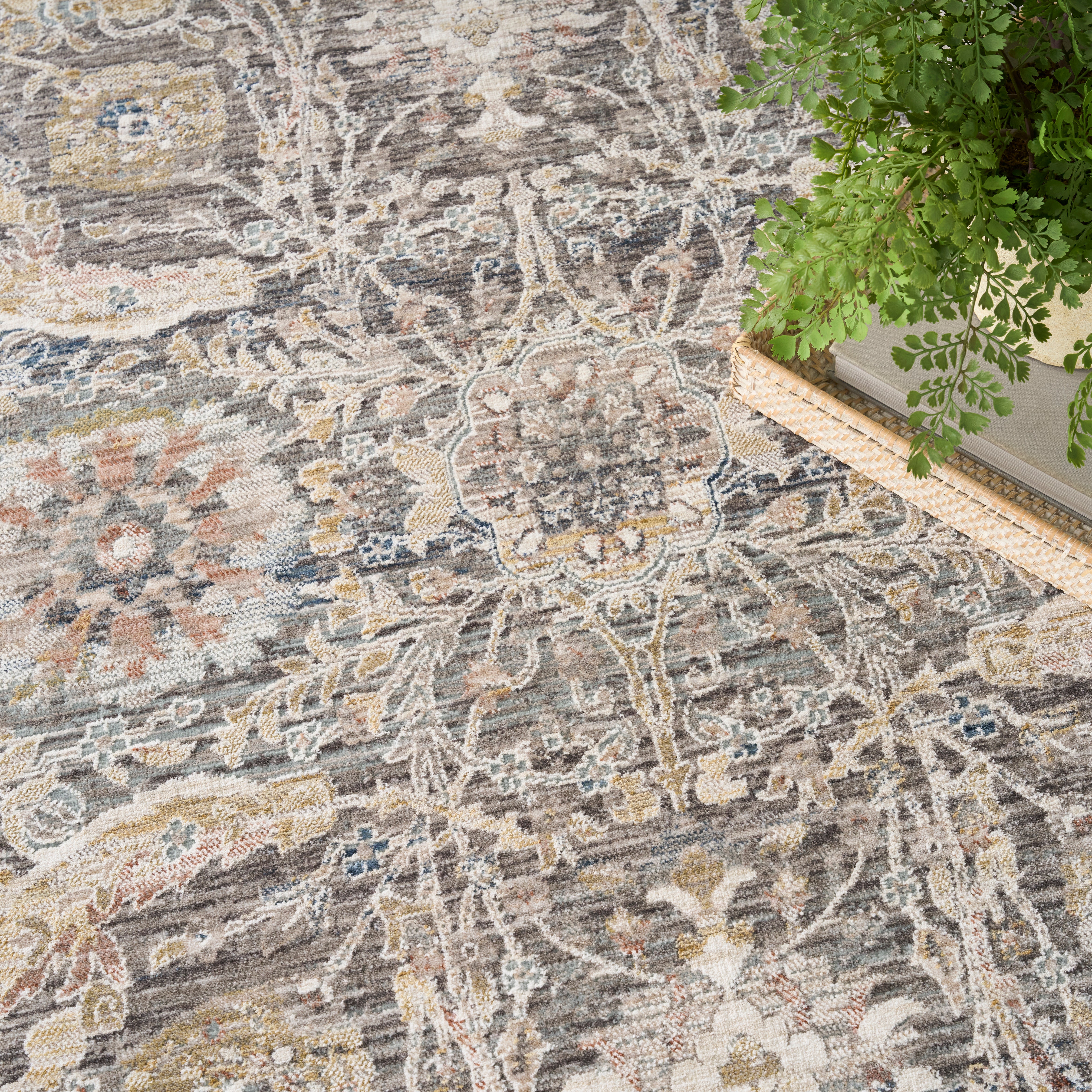 ANTIQUE FUSION ANF03 Charcoal Multicolour - Image 6