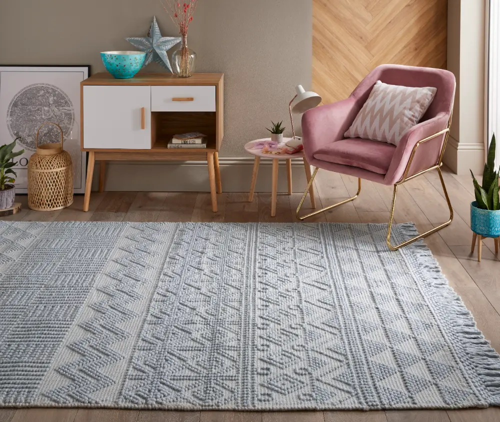 Anya ANYA01 Duck Egg Rug