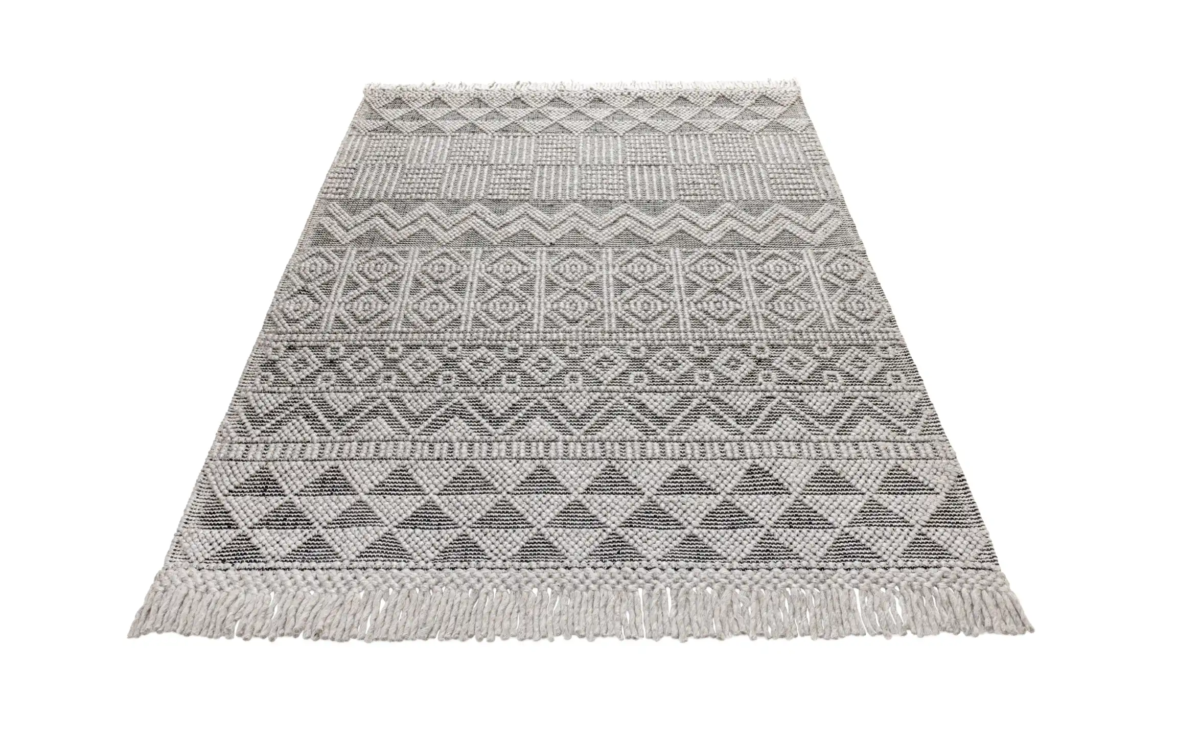 Anya ANYA01 Grey Black Rug - Image 5