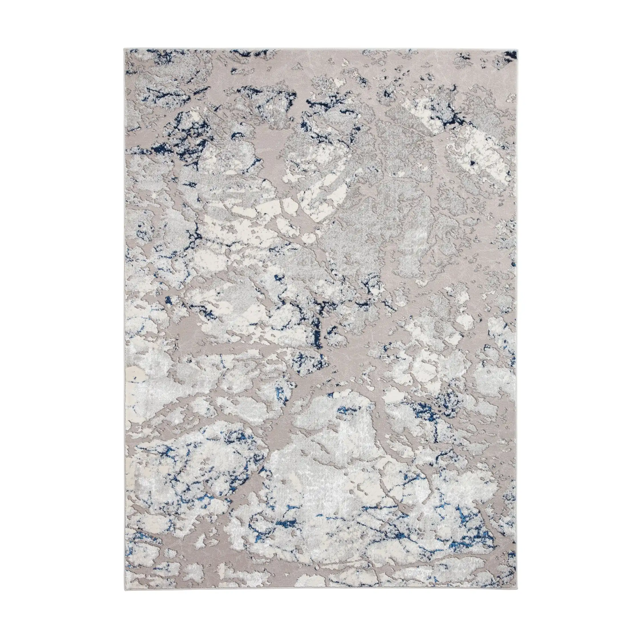 Apollo Think 2677 Grey Navy Rug - Image 2