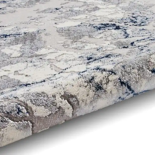 Apollo Think 2677 Grey Navy Rug - Image 3