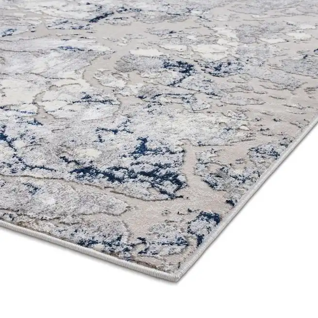 Apollo Think 2677 Grey Navy Rug - Image 5