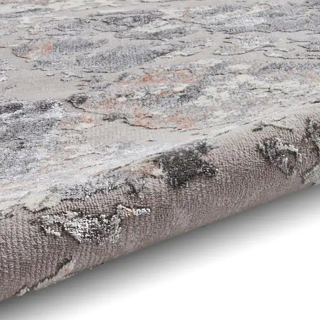 Apollo Think 2677 Grey Rose Rug - Image 4