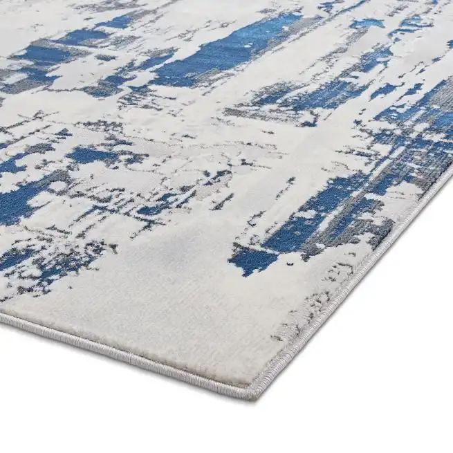 Apollo Think GR579 Grey Navy Rug - Image 5