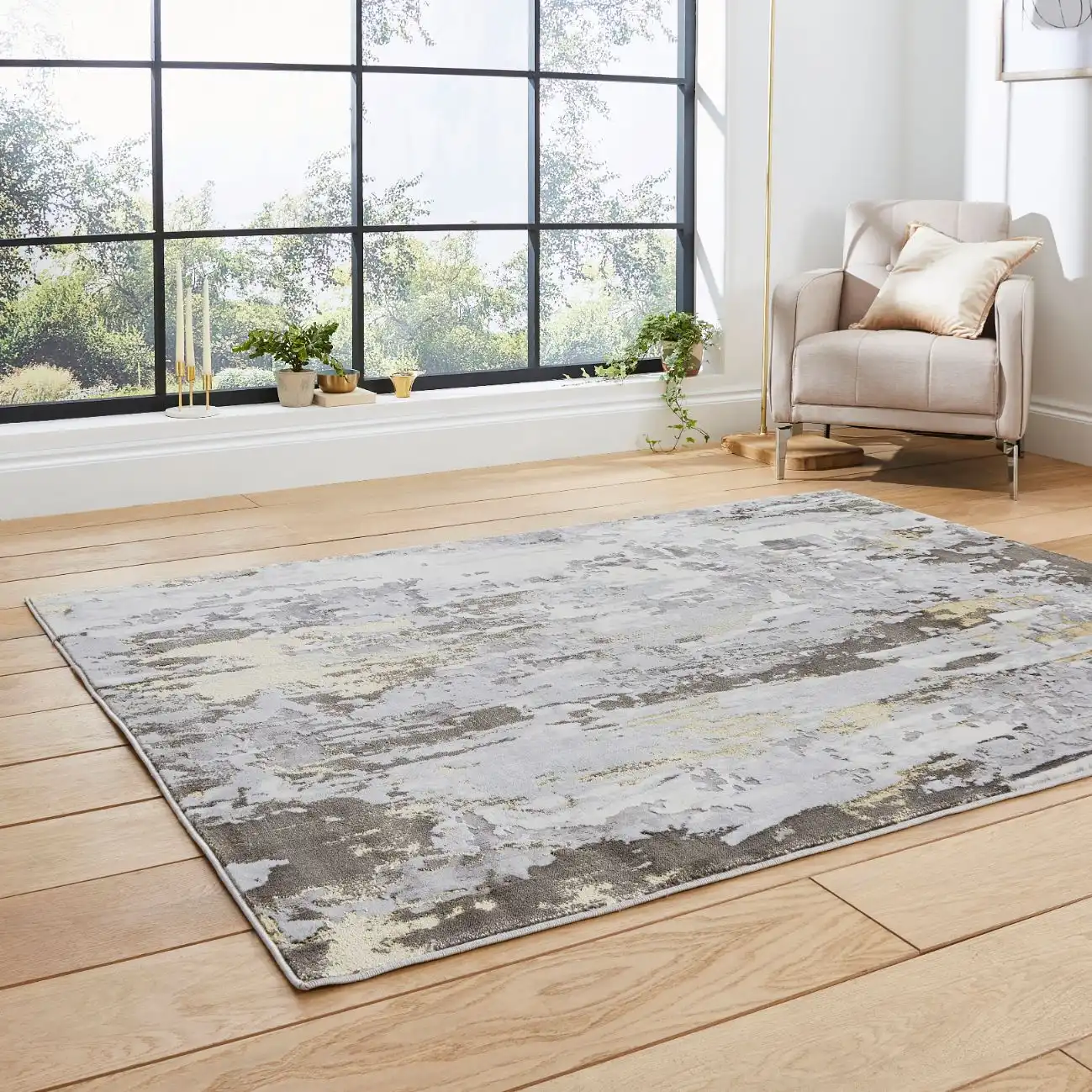 Apollo Think GR580 Grey Gold Rug - Image 3