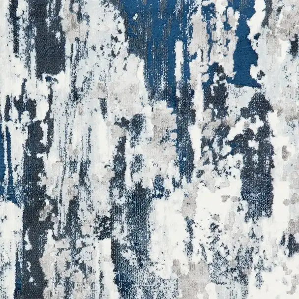 Apollo Think GR580 Grey Navy Rug - Image 3