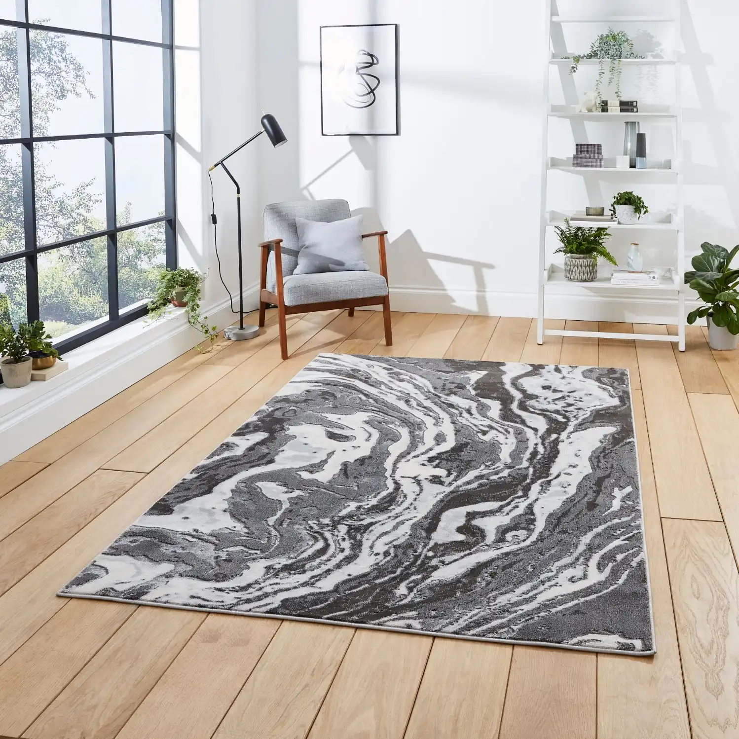 Apollo Think GR584 Grey Rug