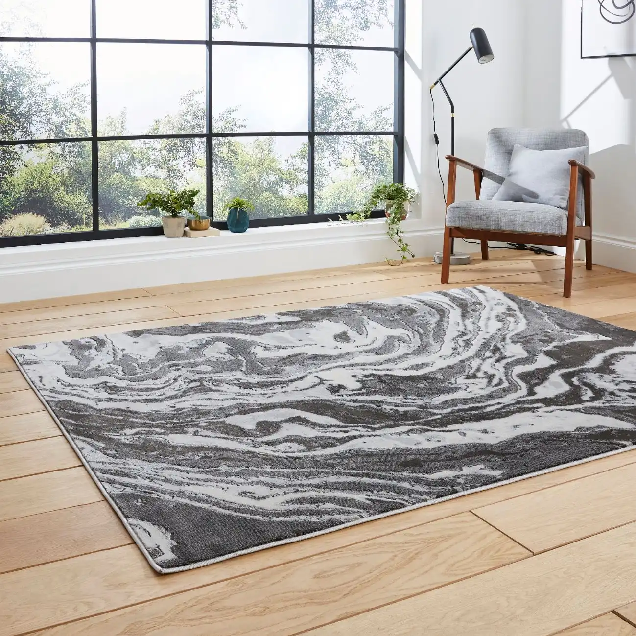Apollo Think GR584 Grey Rug - Image 5
