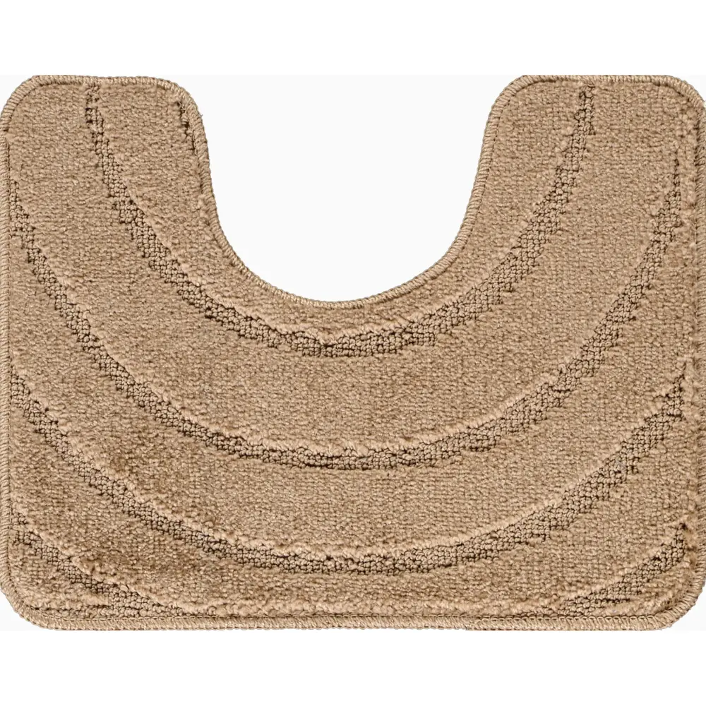 April 2-Piece Machine Washable Non-Slip Brown Bathroom Rug Set - Image 9