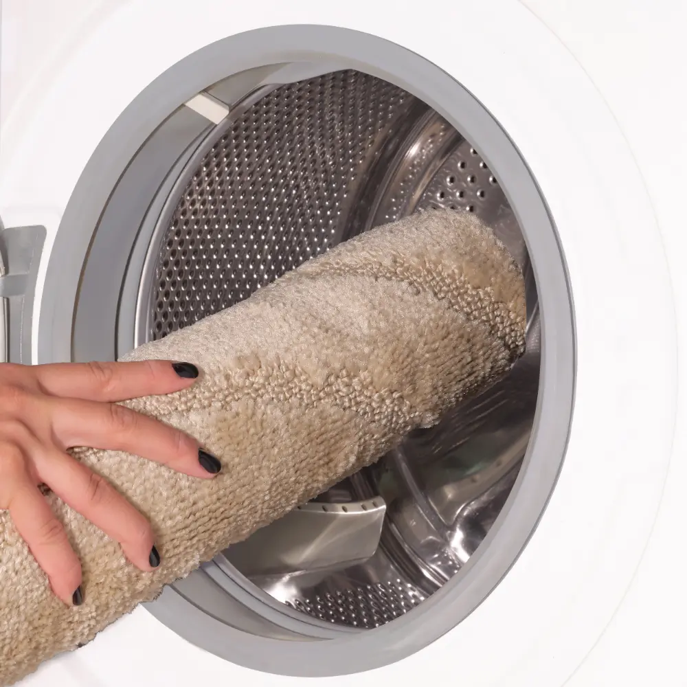 April 2-Piece Machine Washable Non-Slip Light Beige Bathroom Rug Set - Image 9