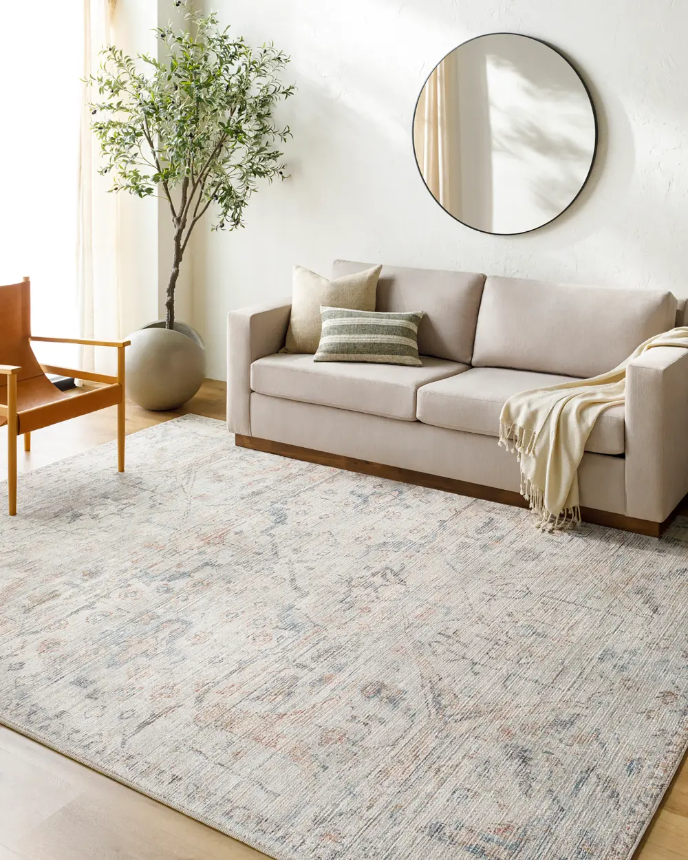 Marlene Becki Owens X Livabliss Vintage Oriental Boho Cream Rug - Image 2