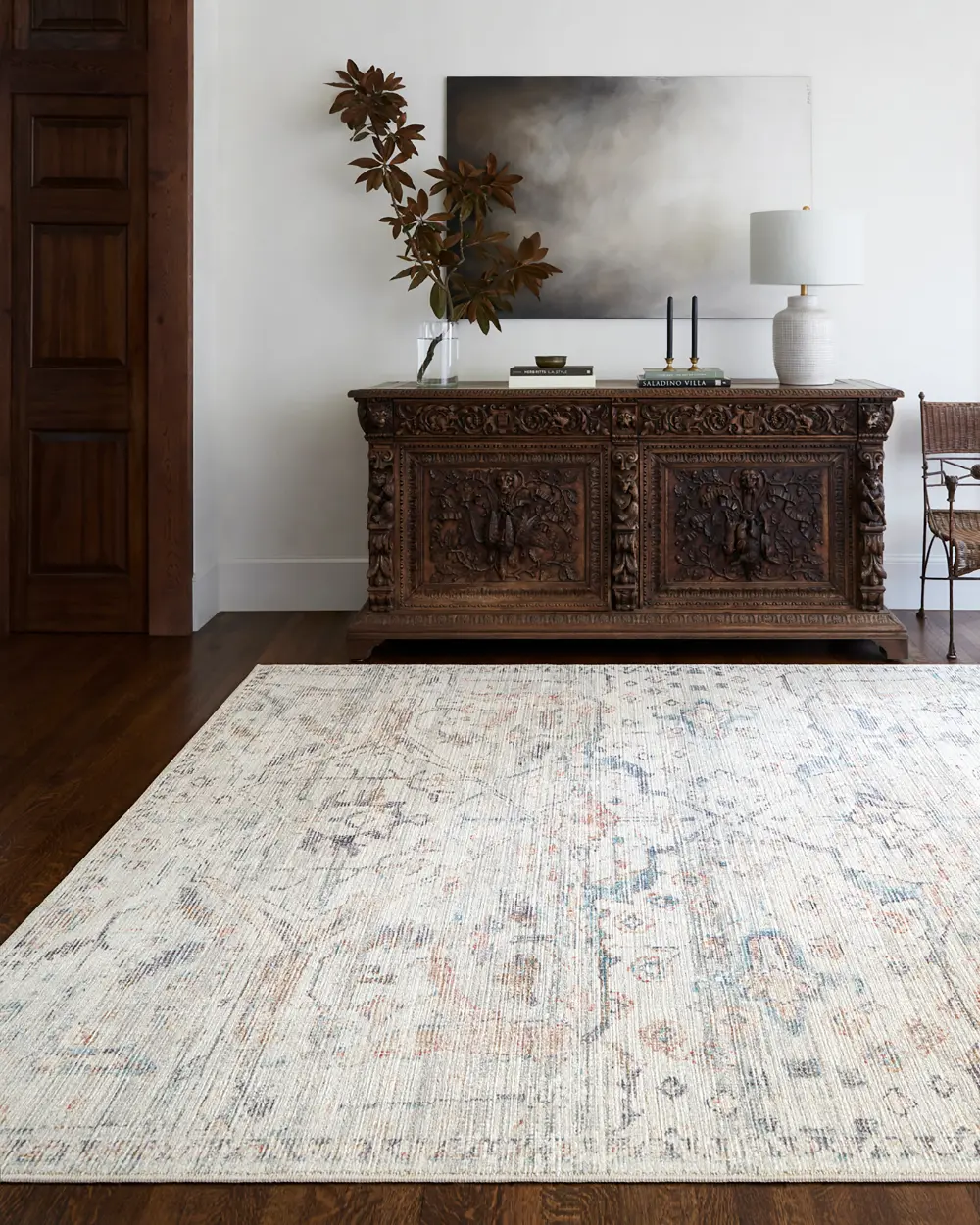 Marlene Becki Owens X Livabliss Vintage Oriental Boho Cream Rug - Image 5
