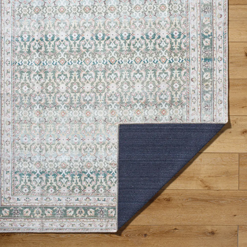 Rainier Our Pnw Home X Livabliss Machine Washable Oriental Boho Olive Rug - Image 6