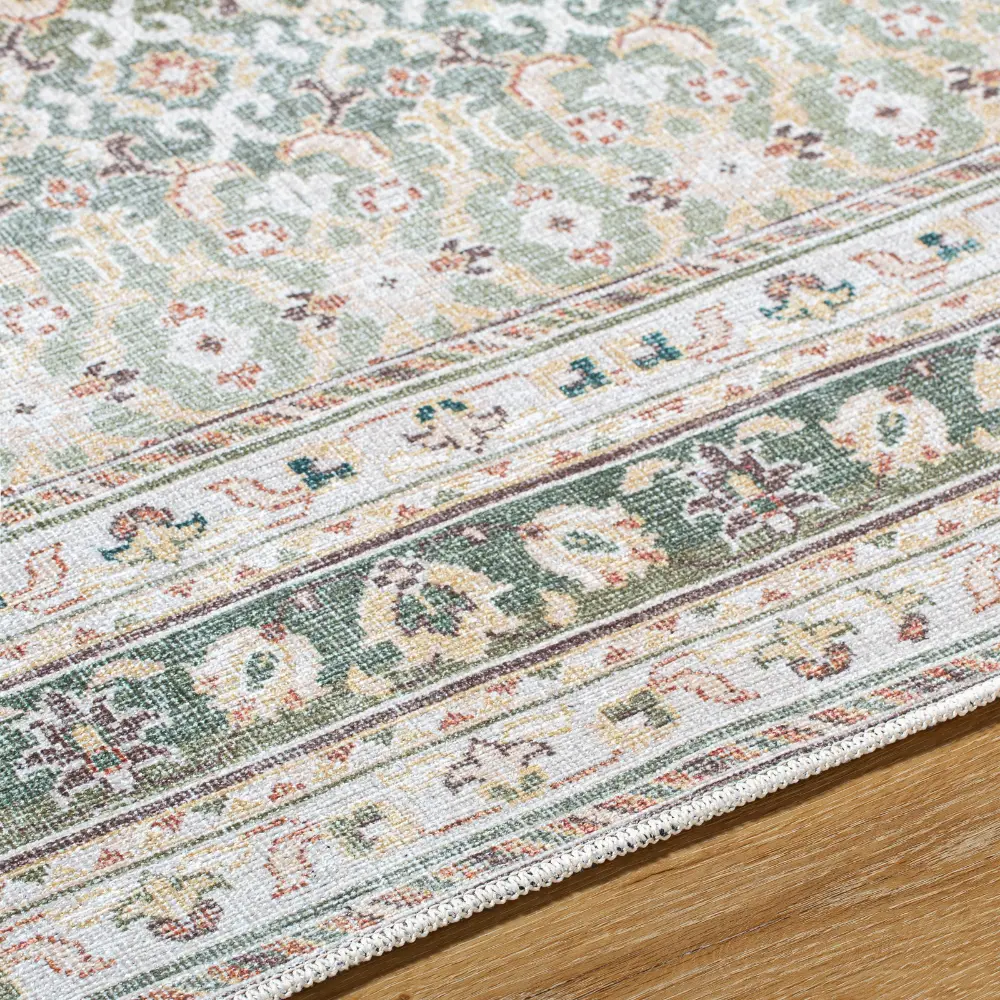 Rainier Our Pnw Home X Livabliss Machine Washable Oriental Boho Olive Rug - Image 9