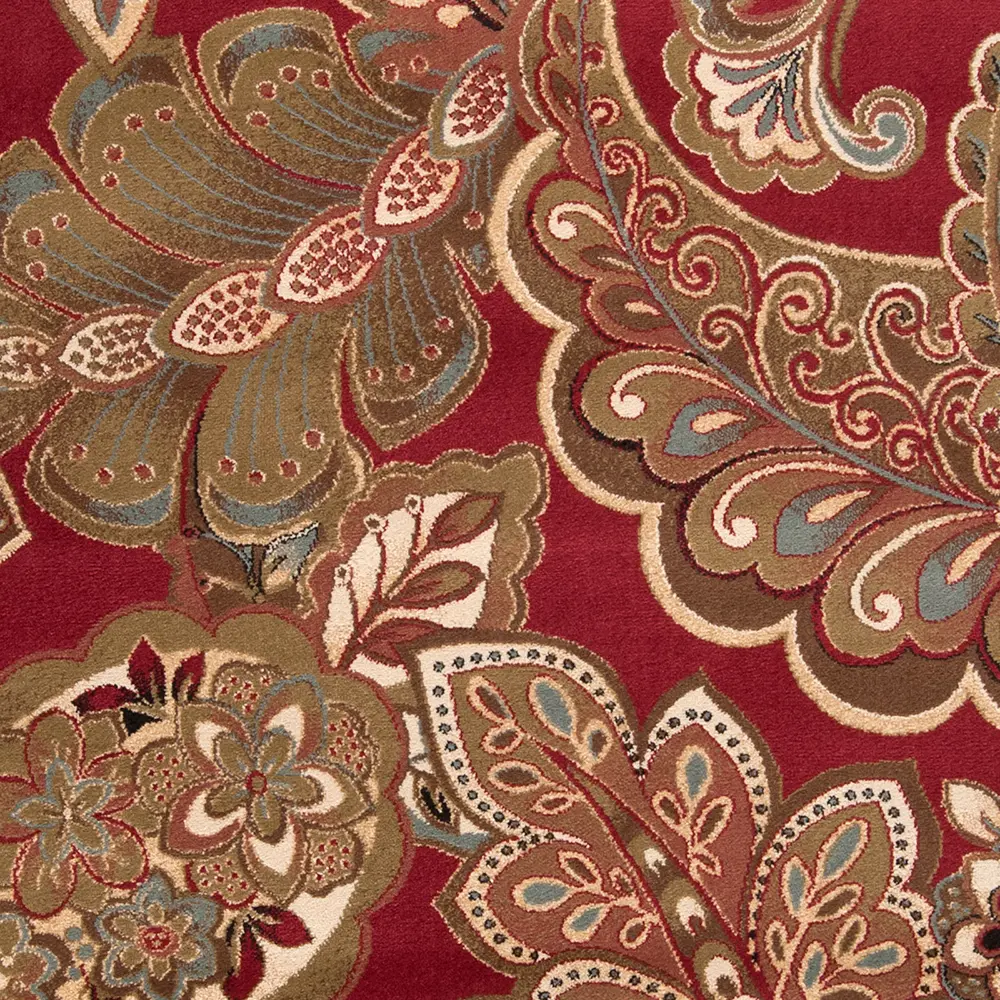 Arosa Traditional Boho Dark Red Rug - Image 5