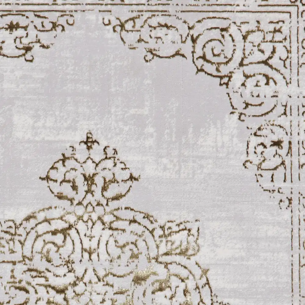 Artemis B9076A Gold Silver Rug - Image 6