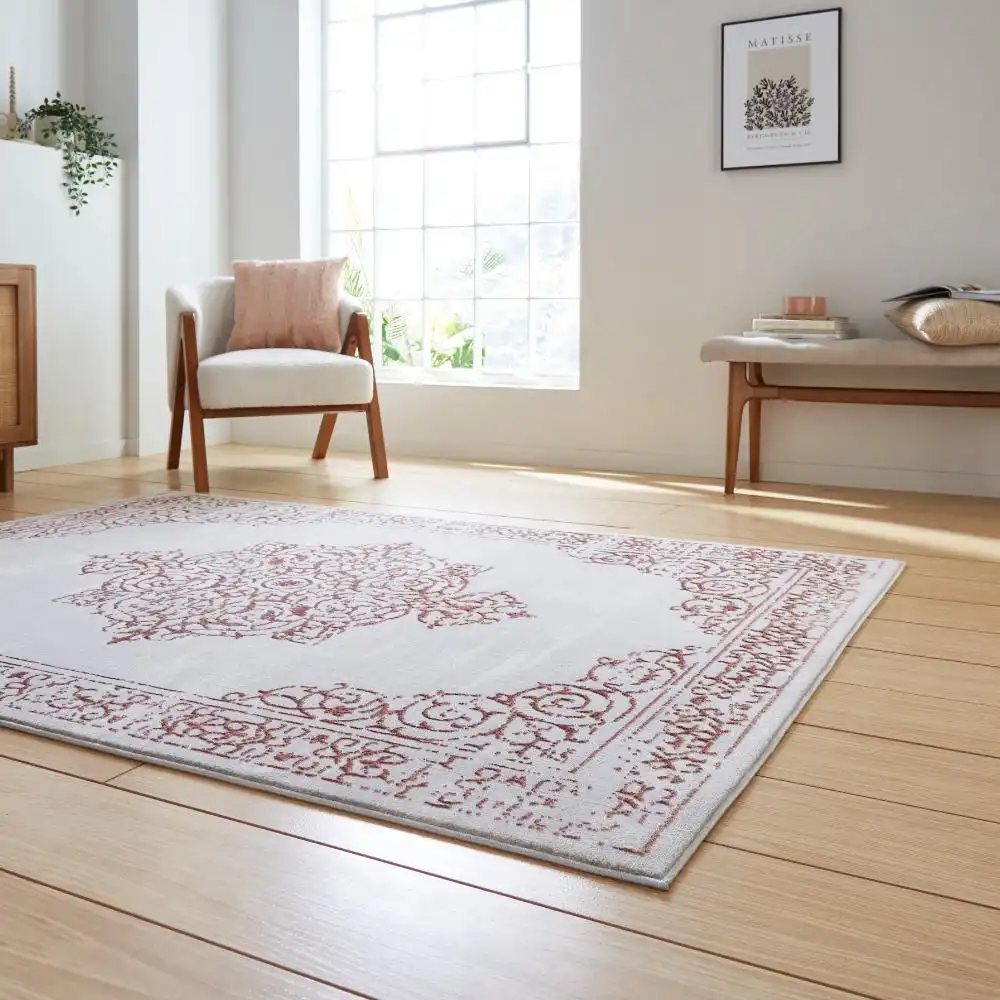 Artemis B9076A Rose Silver Rug - Image 2