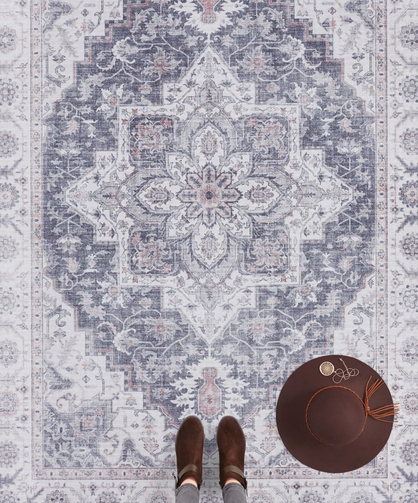 Asmar 104003 Anthea Mauve Pink Rug - Image 3