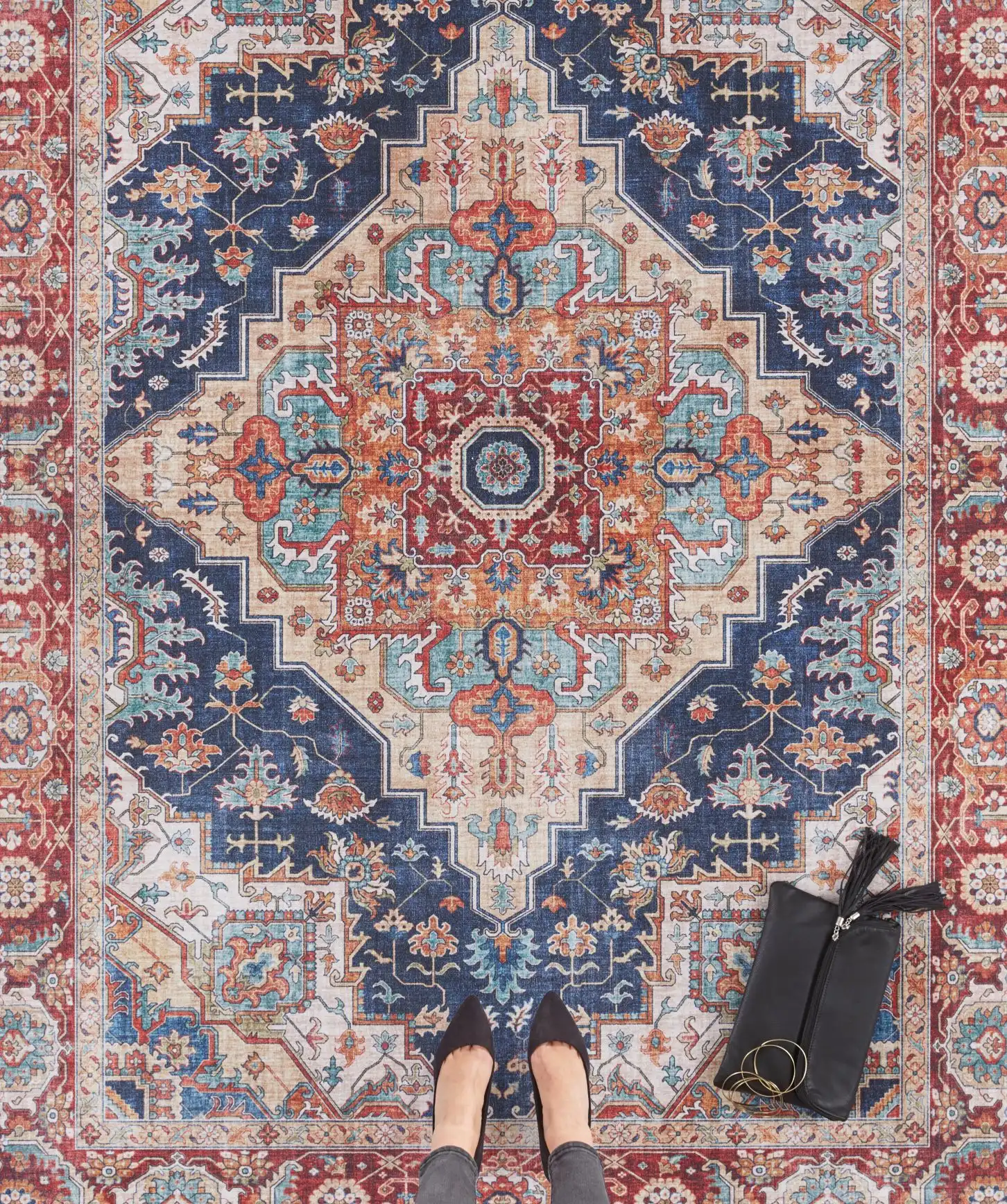 Asmar 104017 Sylla Indigo Rug - Image 3