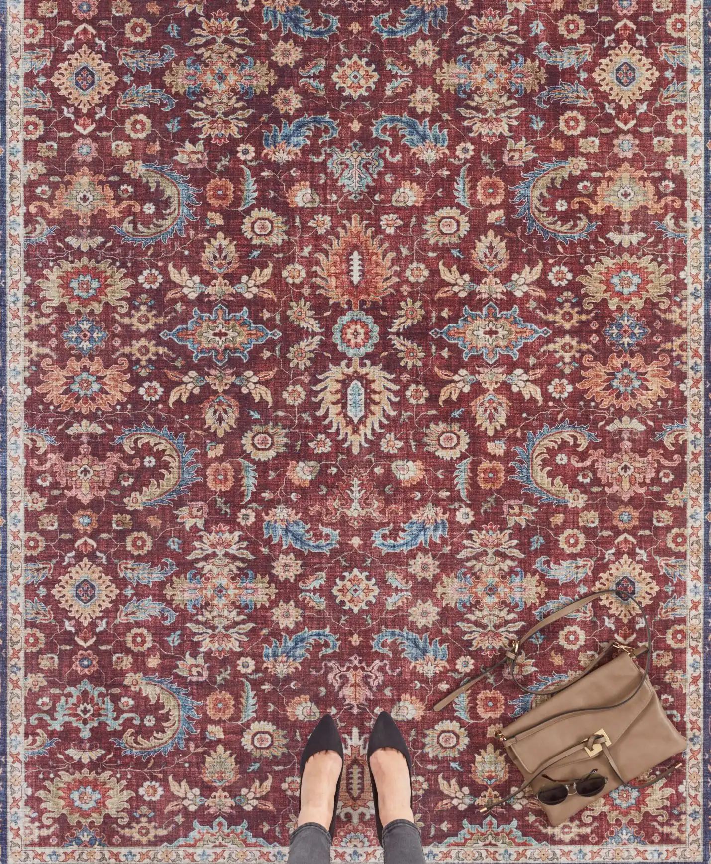 Asmar 104004 Vivana Bordeaux Rug - Image 3