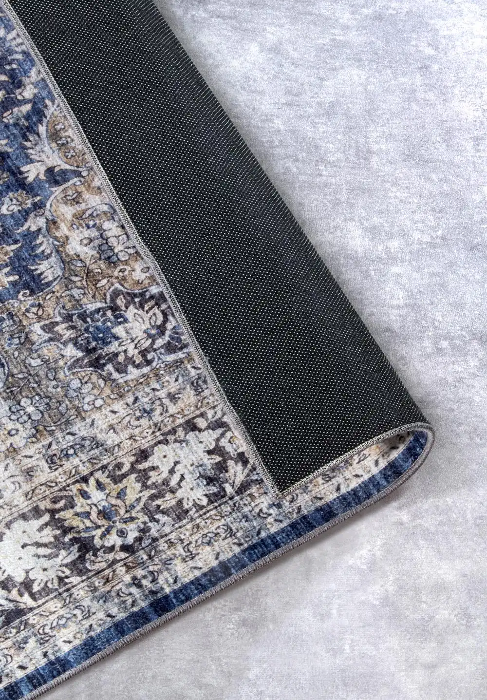 Asya 106039 Dark Blue Cream Rug - Image 5