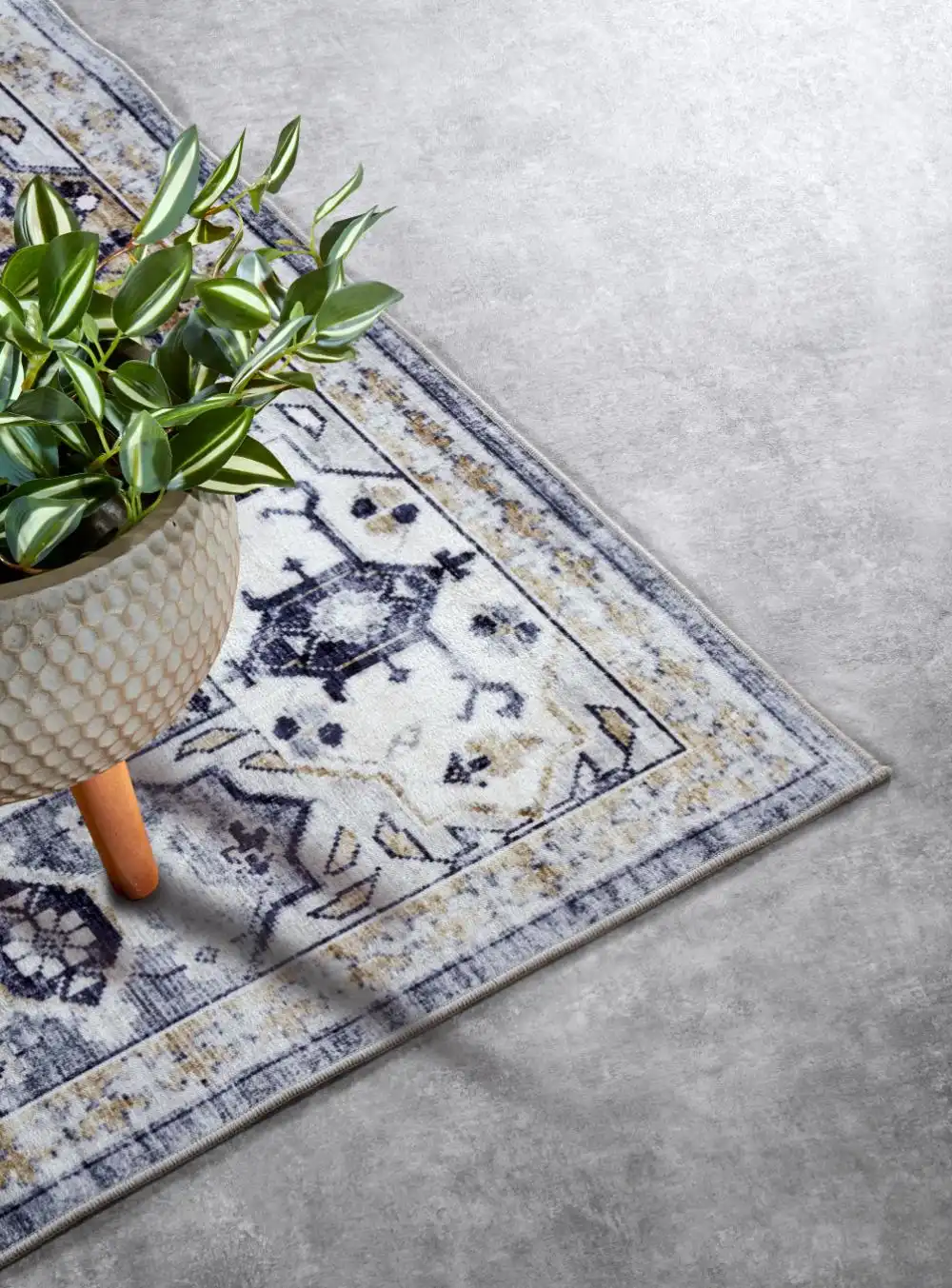 Asya 106047 Blue Gold Rug - Image 4