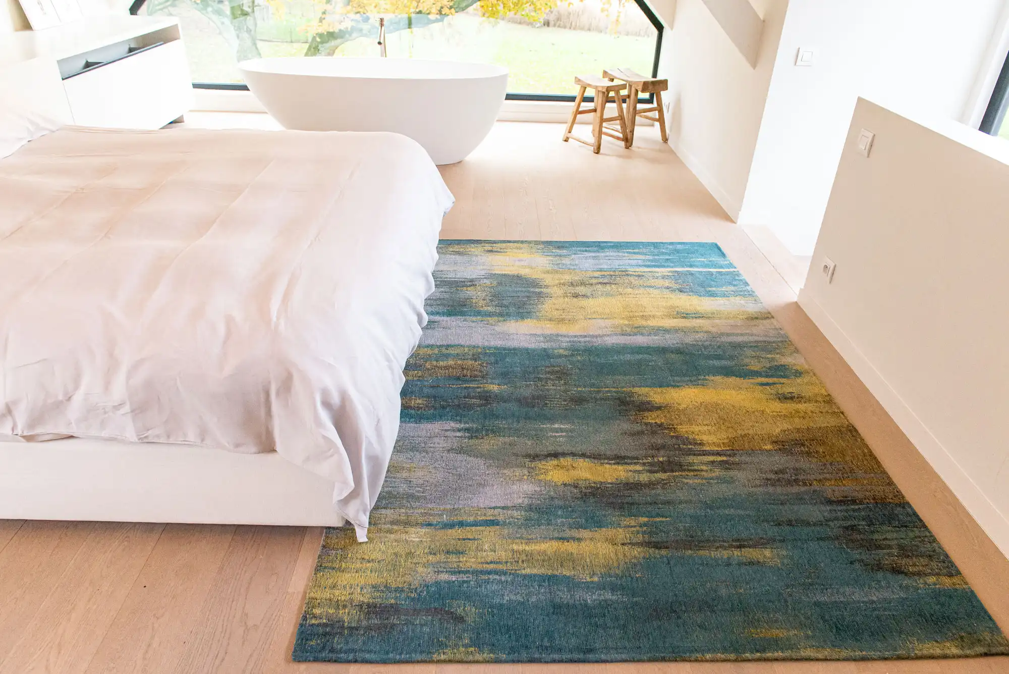 Atlantic 9119 Nymphea Blue Washable Rug