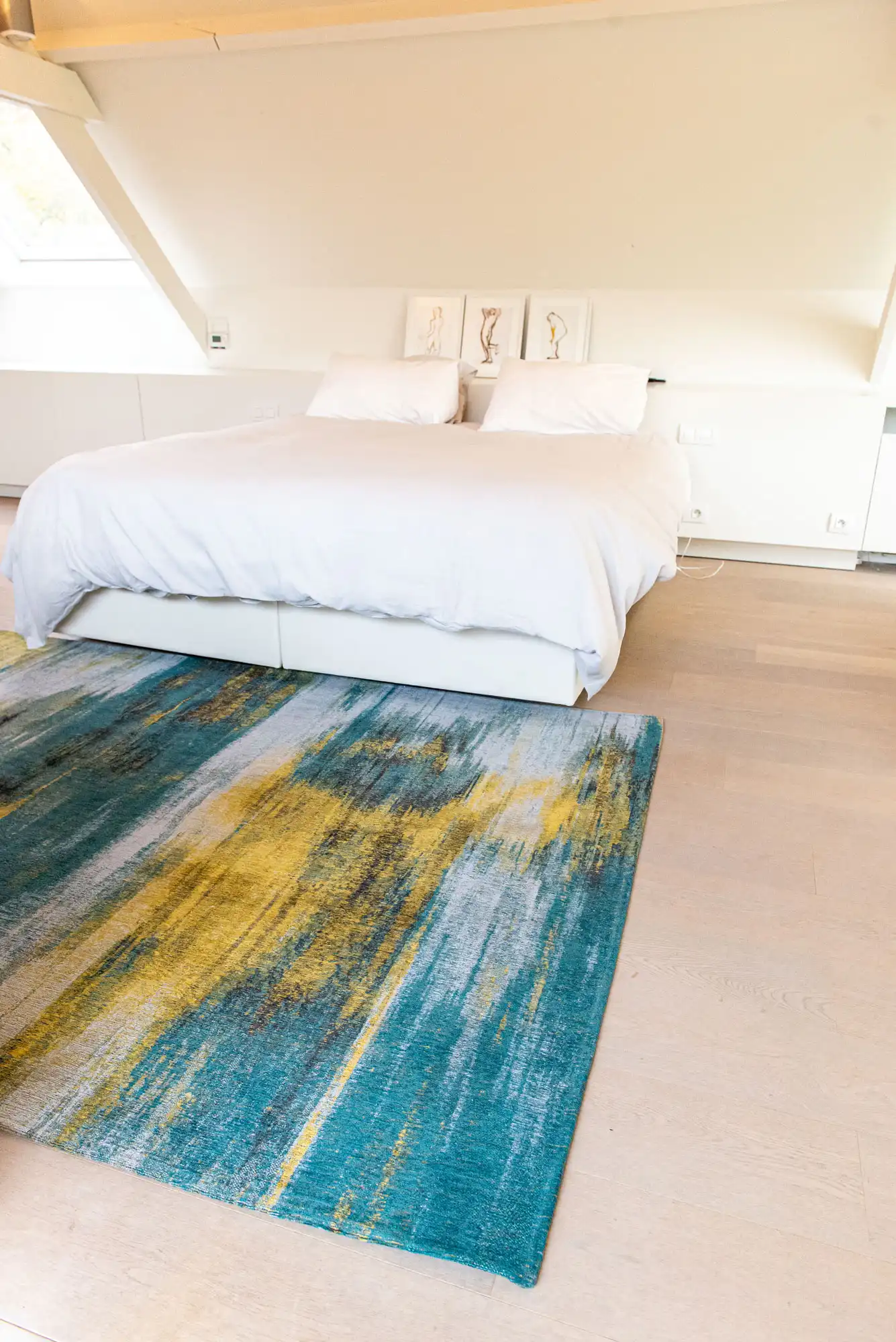 Atlantic 9119 Nymphea Blue Washable Rug - Image 8