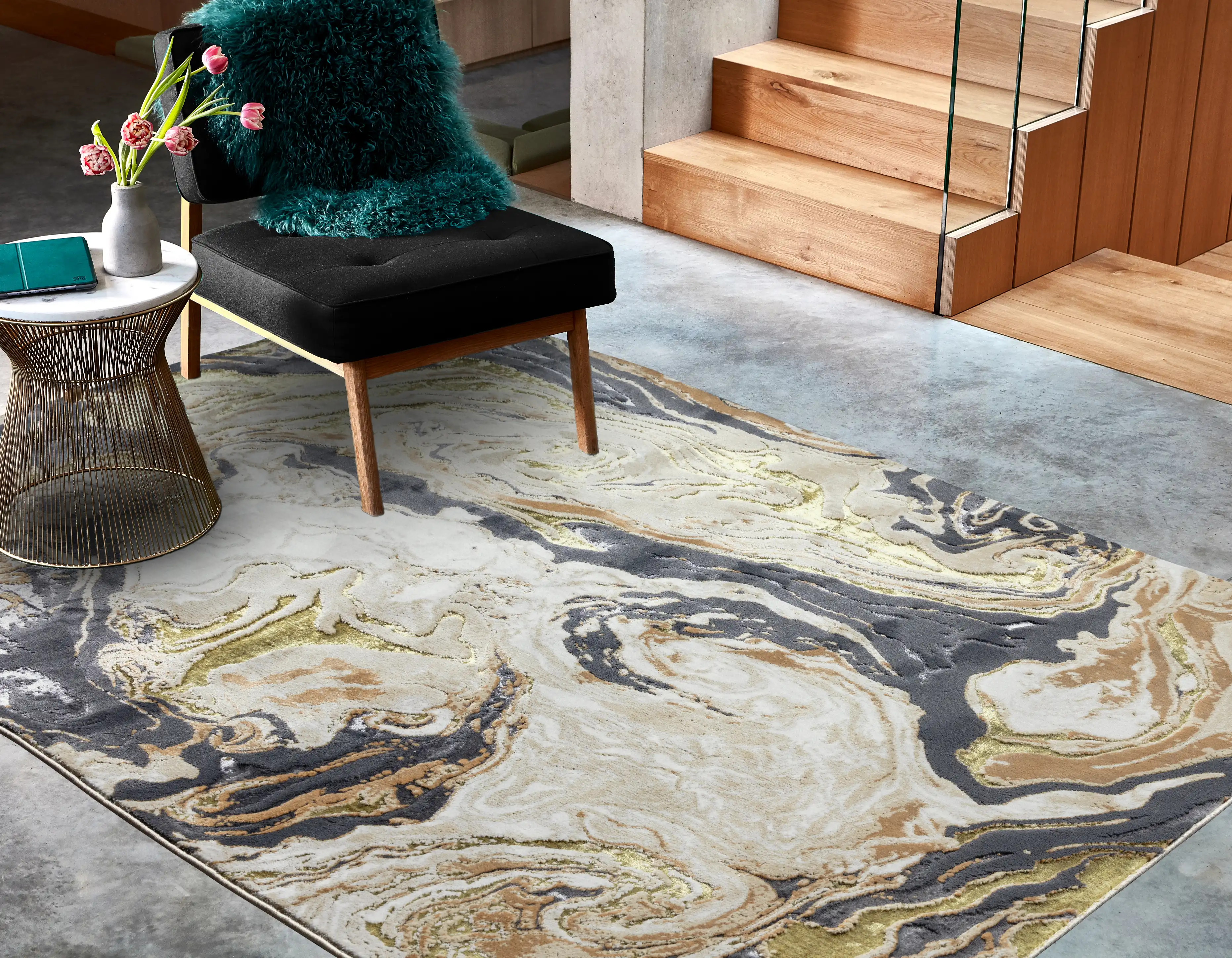 Aurora AU08 Marble Rug - Image 3