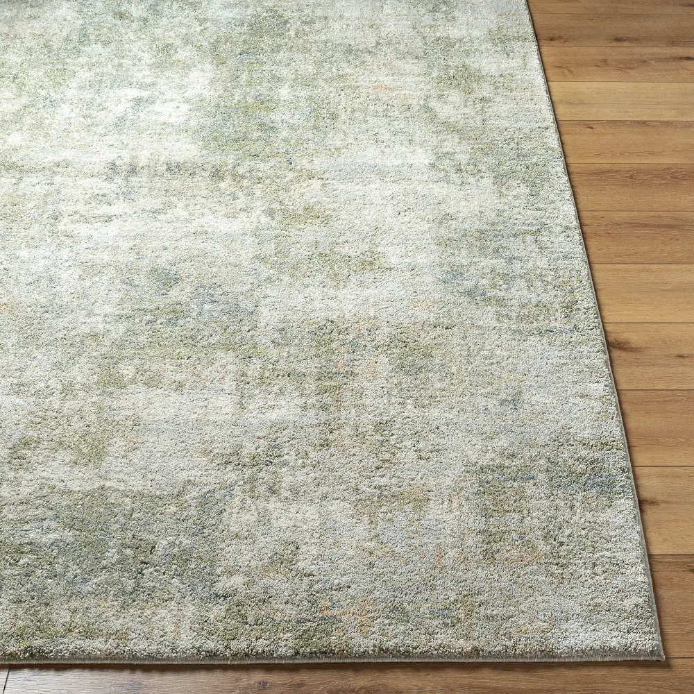 Avellino Abstract Green Grey Beige Modern Marble High Pile Living Dining Bedroom Rug AVL2336 - Image 8