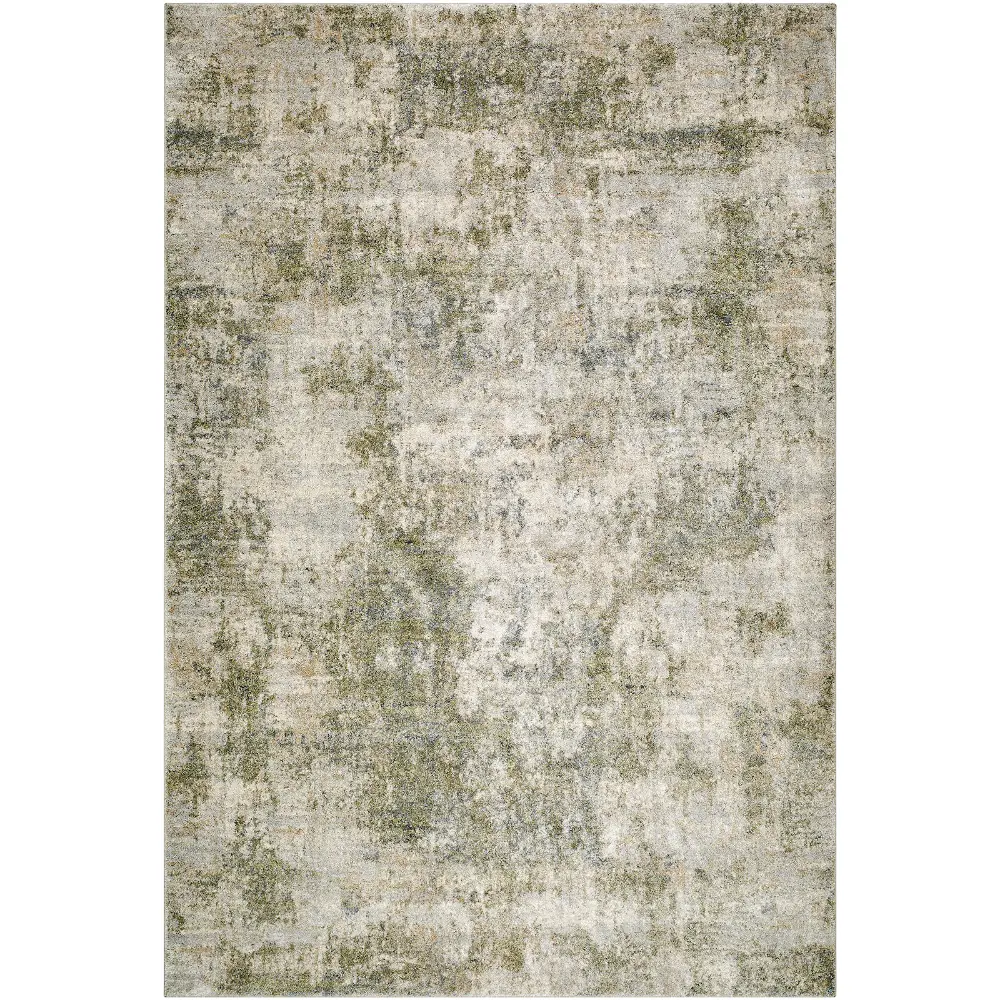 Avellino Abstract Green Grey Beige Modern Marble High Pile Living Dining Bedroom Rug AVL2336 - Image 9
