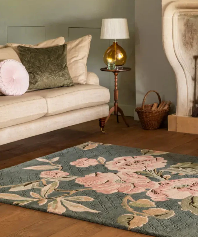 Aylworth Trail Laura Ashley Fern Green 078607 Rug