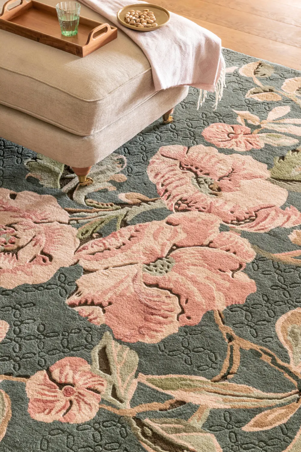 Aylworth Trail Laura Ashley Fern Green 078607 Rug - Image 4