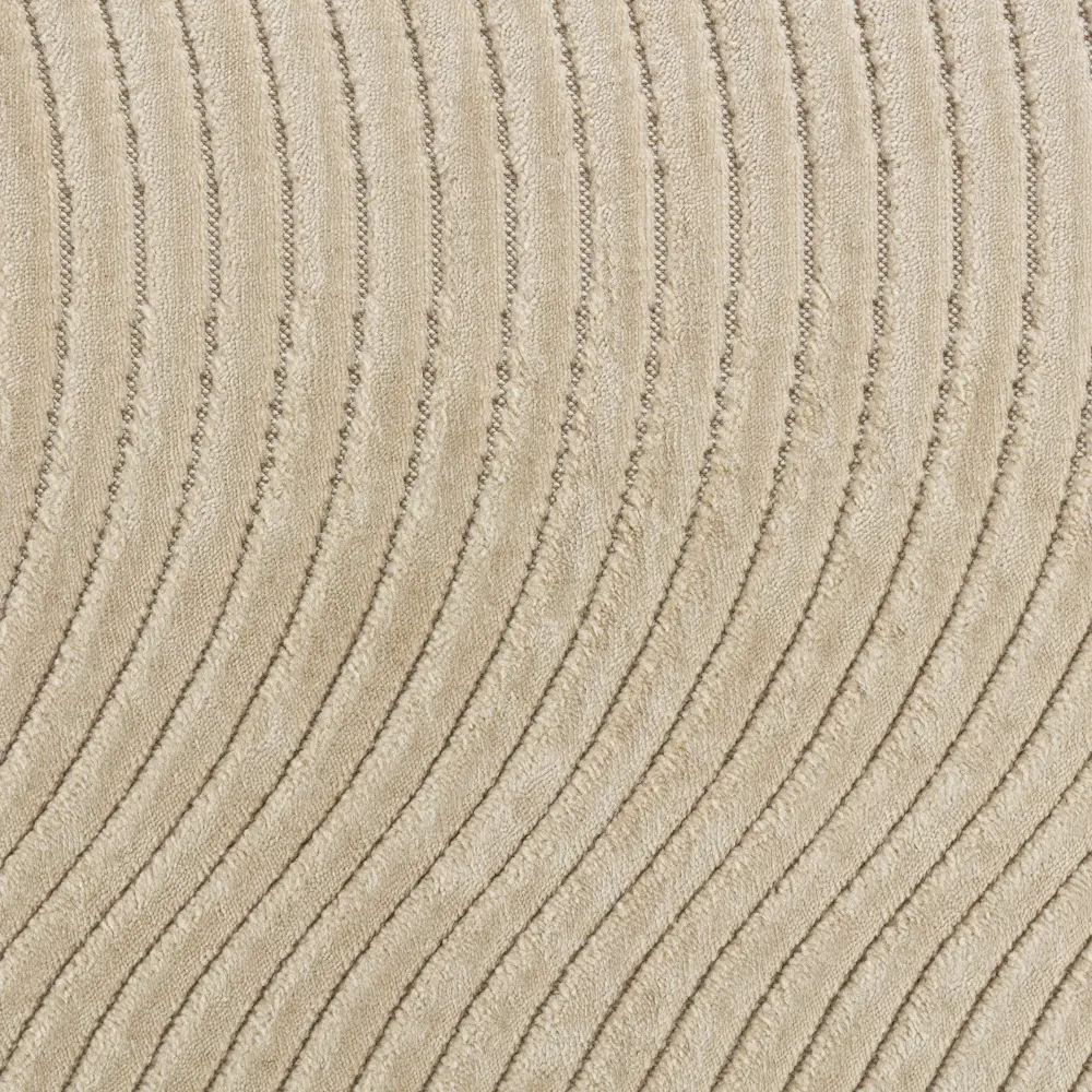 Ayumi In- & Outdoor 3D High & Low Pile Textured Beige Rug - Image 4