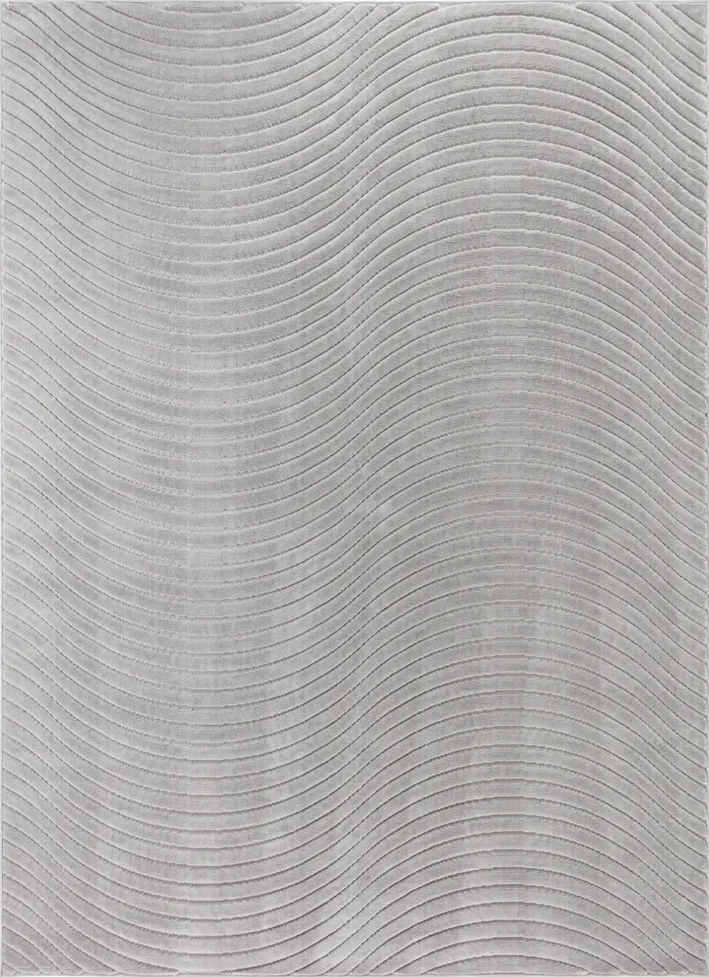 Ayumi In- & Outdoor 3D High & Low Pile Textured Grey Rug - Image 7