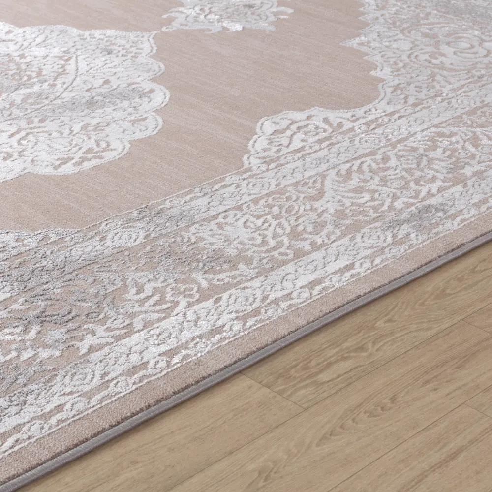 Azra Vintage Oriental Boho Beige/White Rug - Image 12