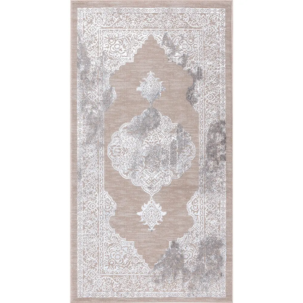 Azra Vintage Oriental Boho Beige/White Rug - Image 5