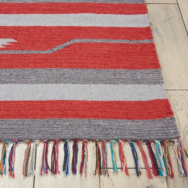 Baja BAJ01 Grey Red Rug - Image 3