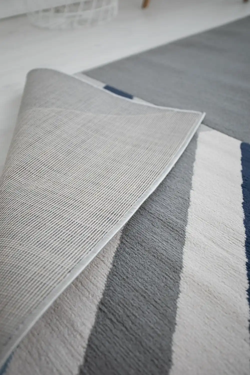 Balletto 186B Beige Navy Rug - Image 2