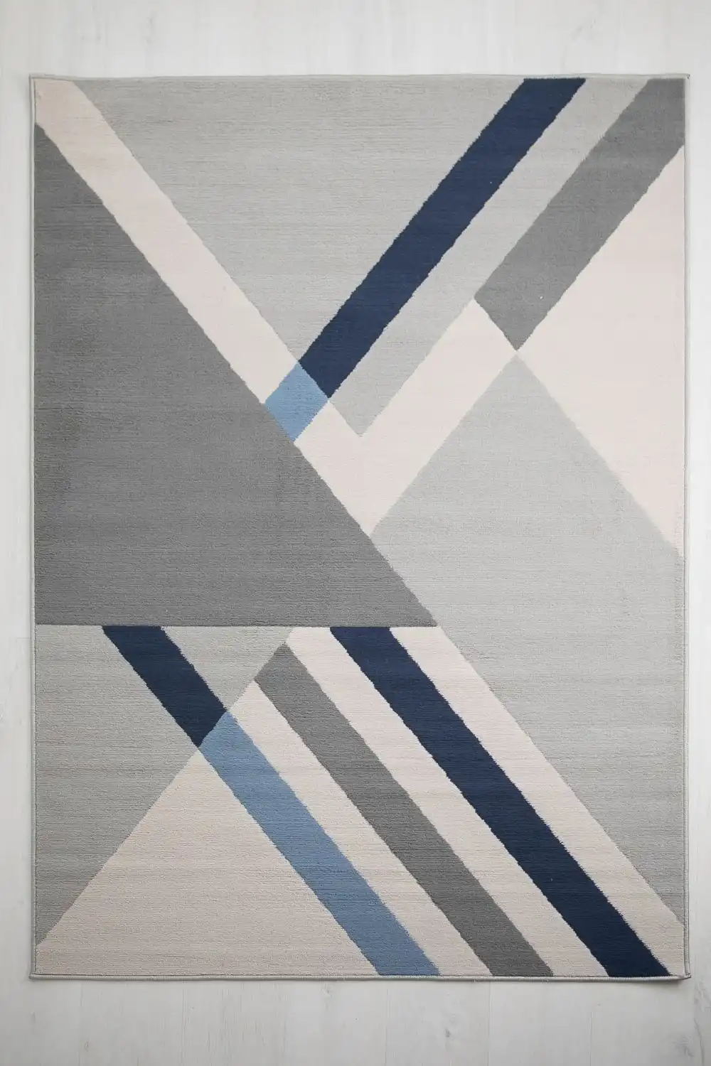 Balletto 186B Beige Navy Rug - Image 4